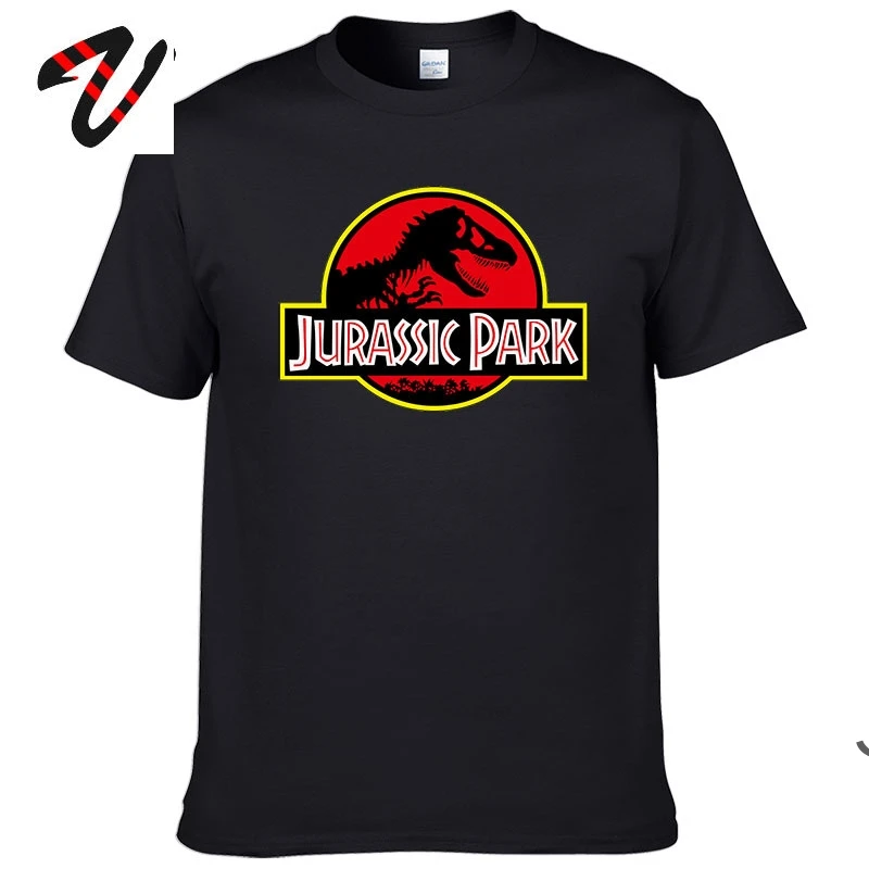 Винтажные мужские Топы И Футболки с рисунком парка Юрского периода футболки из