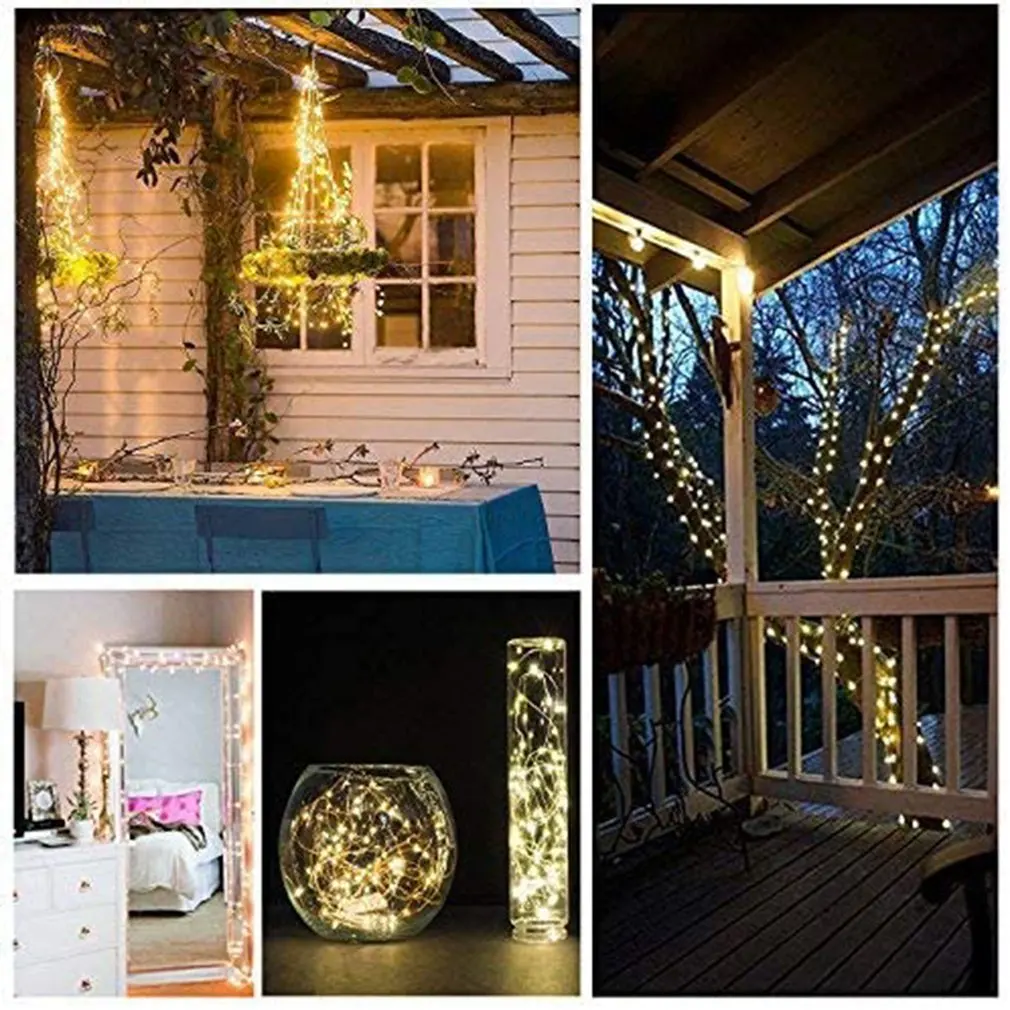 

8 Functions Led Solar Copper Wire Light Outdoor Waterproof Christmas Decoration Courtyard Led Light String