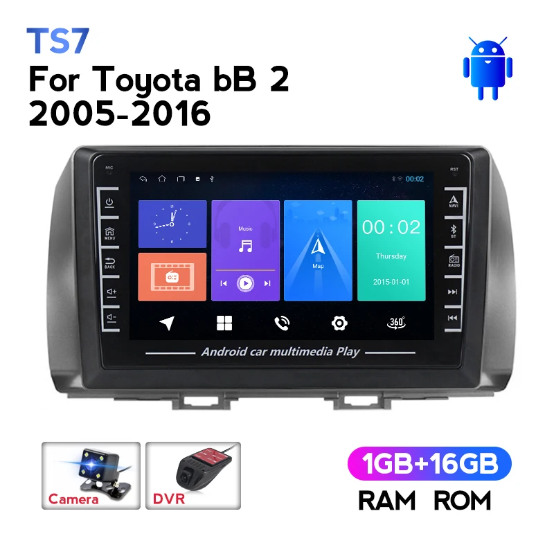 

MEKEDE IPS экран HD1280 * 720 Android автомобильное радио мультимедийный видеоплеер для Toyota bB 2 2005-2016 навигация GPS Поддержка DVR 4G
