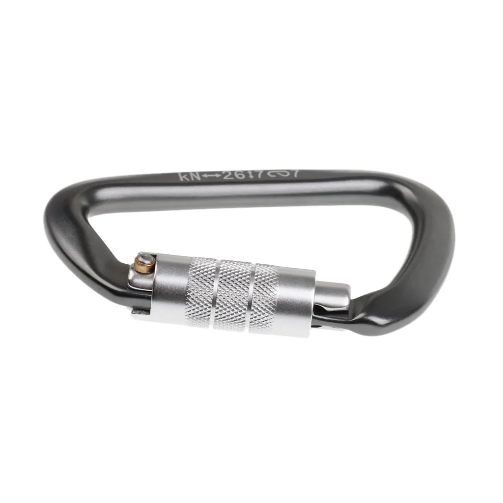 Профессиональный 26KN Крюк карабина Авто самоблокирующиеся обрушения карабин