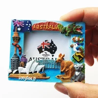 qiqipp creative geographical indications australia tourism commemorative decorative crafts photo frame magnetic fridge magnet