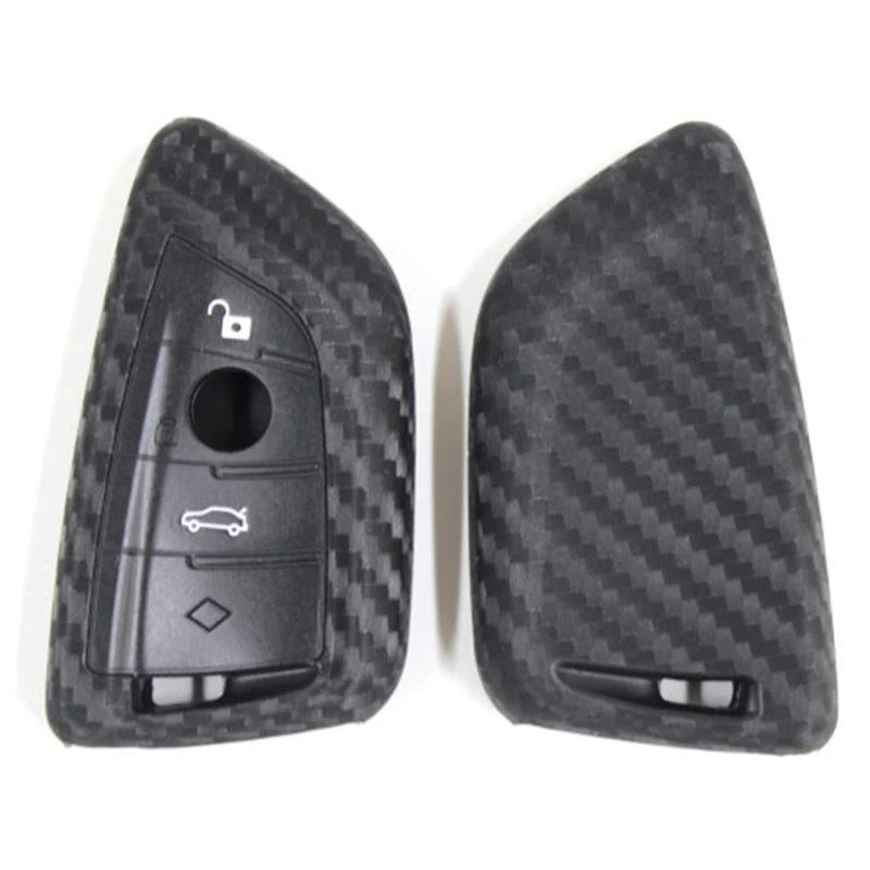 Силиконовый чехол для ключей от машины из углеродного волокна BMW X5 F15 X6 F16 G30 7 Series G11