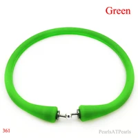 wholesale 7 5 inches180mm green rubber silicone band for custom bracelet