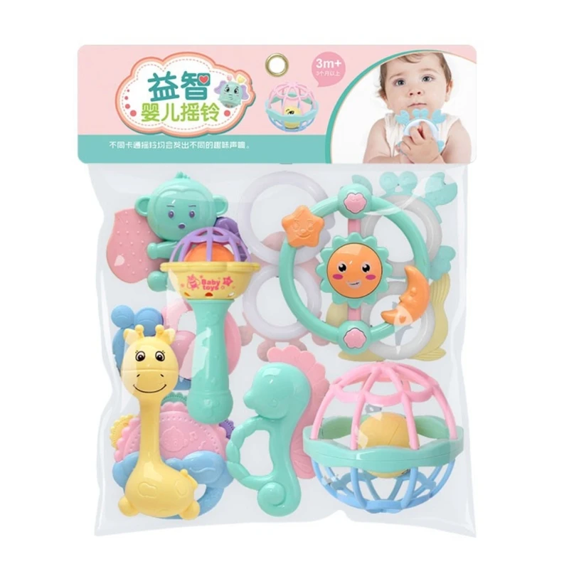 

Kids Rotating Rattle with Bell Inside Finger Training for Swimming/Shower Toys Behavior Correction Safety Toys