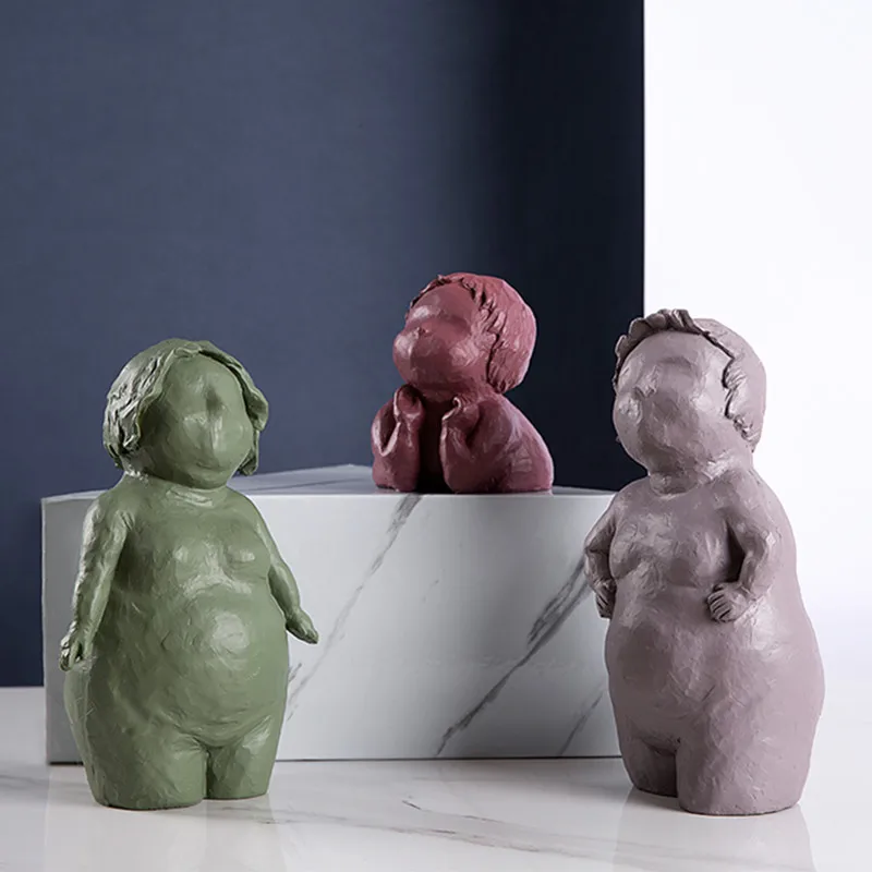 

Статуэтка в европейском стиле, абстракция грязи, искусственная смола, Креативные украшения для дома и гостиной X2986