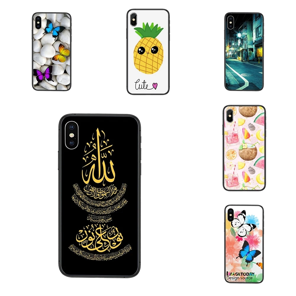 Чехол из ТПУ для iPhone 11 12 Mini Pro 5 5S SE 5C 6 6S 7 8X10 XR XS Plus Max Cyber Sunday Summer фрукты I Love Buy Black Shell -