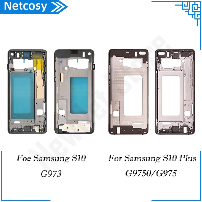 Задняя средняя рамка для Samsung Galaxy S10 G973 S10Plus G9750 задняя крышка корпуса замена