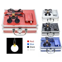 binocular dental loupes magnifying glasses5w magnifier lamp led headlight lamp with filter aluminum case 2 5x3 5x