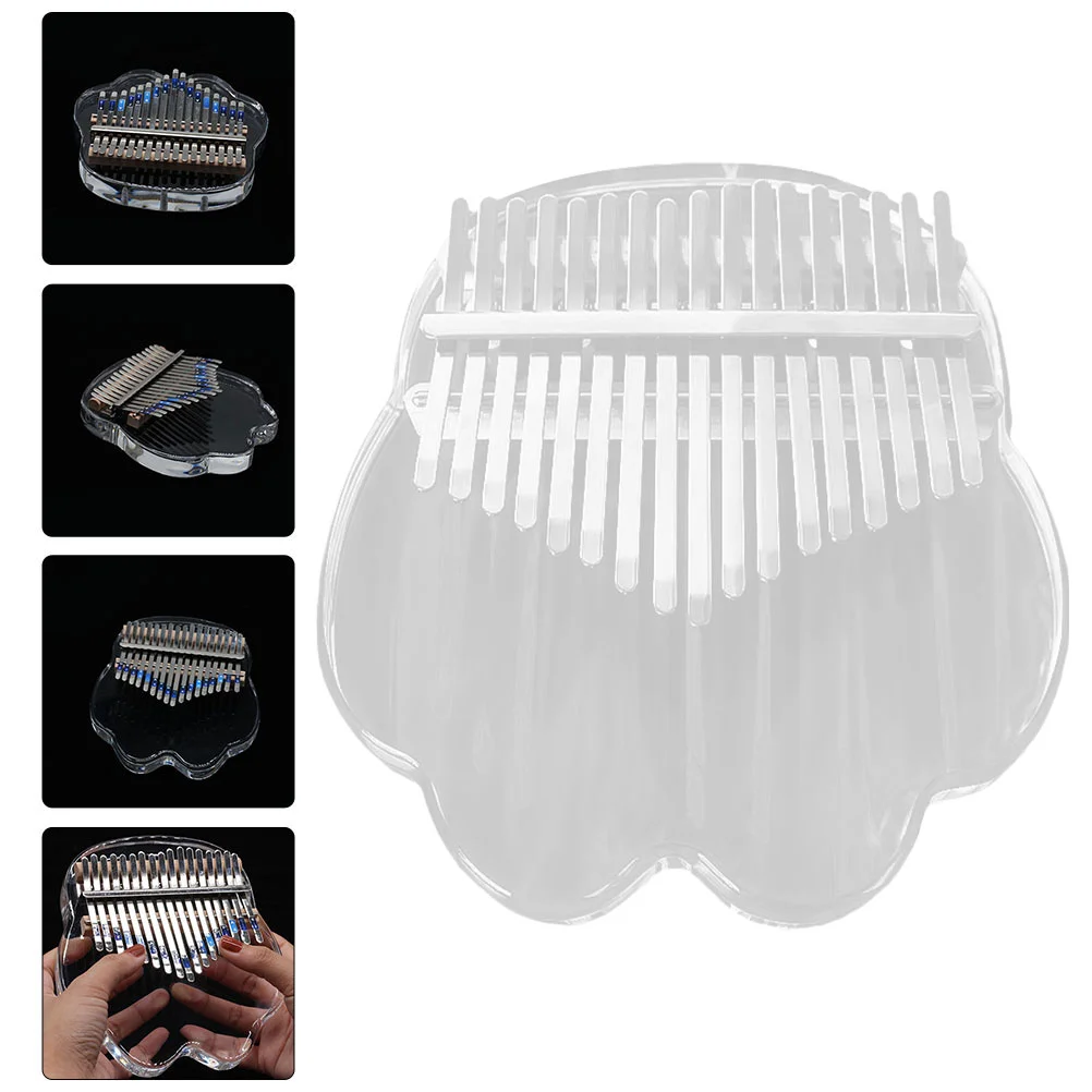 

1 шт. стильное пианино Kalimba, мини пианино Kalimba, акриловый музыкальный инструмент
