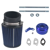blue air filter adapter kit fits predator 212cc honda gx200 gx160 6 5hp go kart coleman ct200u trail baja motorsports mb165