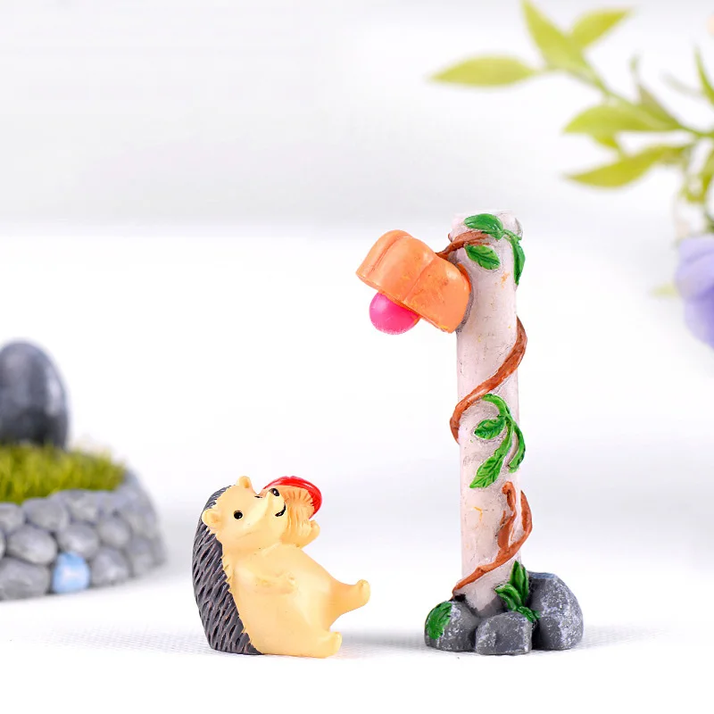 1 шт. уличная лампа орнамент фигурка модель мох микро пейзаж кукольный домик