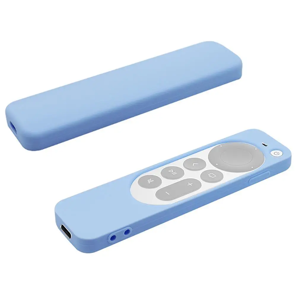 1pc silicone protective case cover for apple tv 4k 6th 2021 new remote control shockproof anti fall protective cover free global shipping