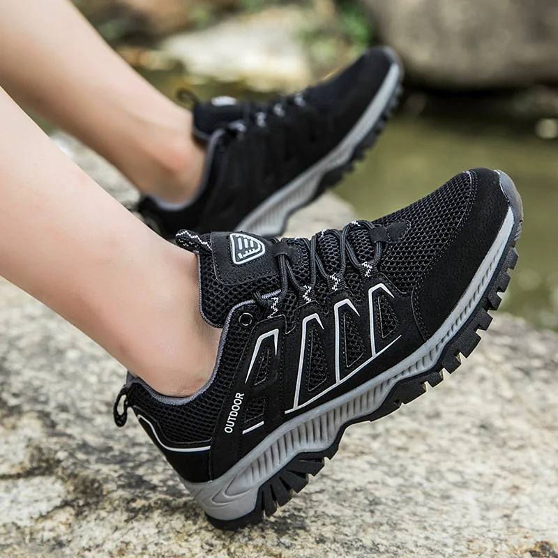 

Nonslip Breathable Camping Hiking Shoes For Mens Womens Unisex Waterproof Trekking Shoes Tactical Sport Sneakers