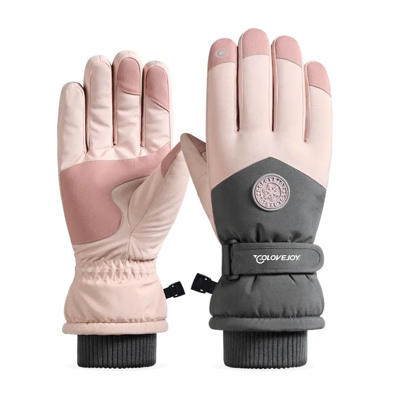 Winter Men Women Outdoor Motorcycle Gloves Windproof Waterproof Warm Fleece Skiing Snowboarding Cycling Snow | Спорт и развлечения