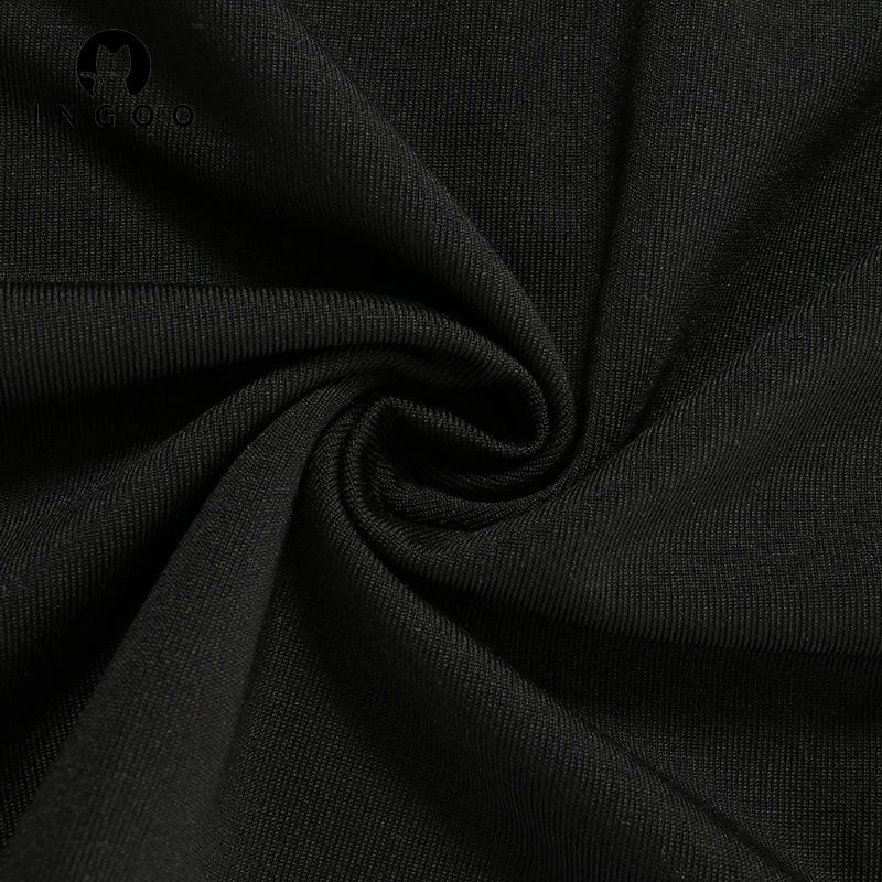 

INGOO Sexy Wrapped Chest Halter Long Dress Women One Shoulder Irregular Hollow Bodycon Party Dresses Solid Slim Elegant Clubwear