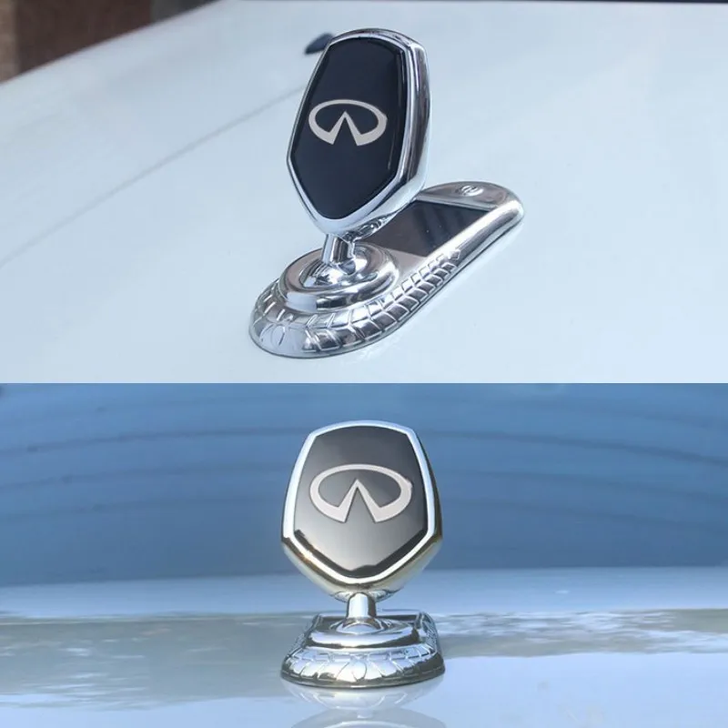 

For Infiniti Q45 Q50 Q56 Q60 FX35 G35 G37 M35 QX70 QX60 QX80 Q30 FX37 Badge Car LED Front Hood Solar Energy Emblem Accessories