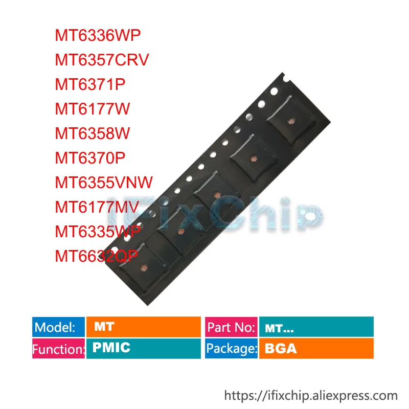 5 шт./лот MT6336WP MT6632QP MT6357CRV MT6371P MT6177W MT6358W MT6370P MT6355VNW MT6177MV MT6335WP PM8916 MT Power PM IC