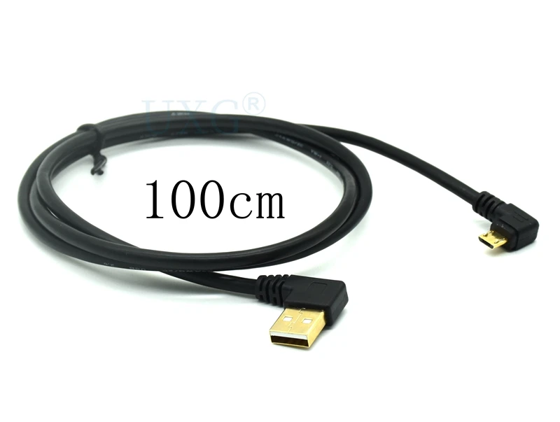 

Gold 15CM 50cm 100cm short 90 Degree USB 2.0 to Micro USB Male Cable Gold Plated Right Angle Data Sync and Charge Extender Lead