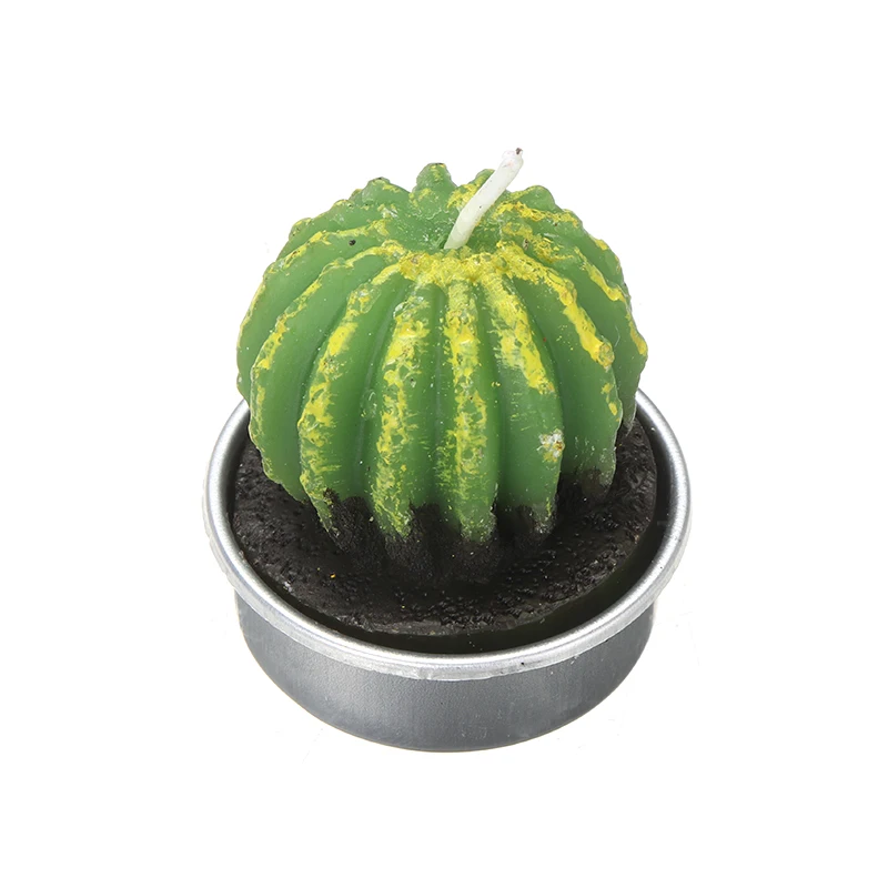 Набор мини свечей в виде кактуса 6 шт. бесдымная свеча чайное освещение имитация