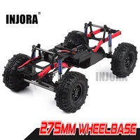 injora rc car 275mm wheelbase assembled frame chassis with wheels for 110 rc crawler car scx10 d90 tf2 mst