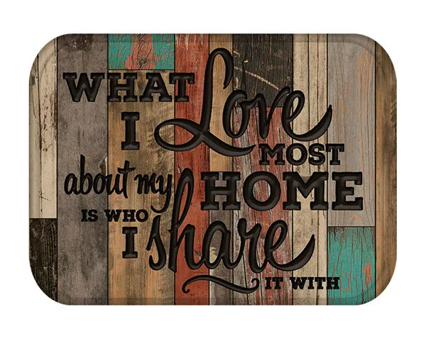 

Фланелевый напольный дверной коврик с принтом «Мой Любимый дом», кухонный ковер, вход в спальню, ванную комнату