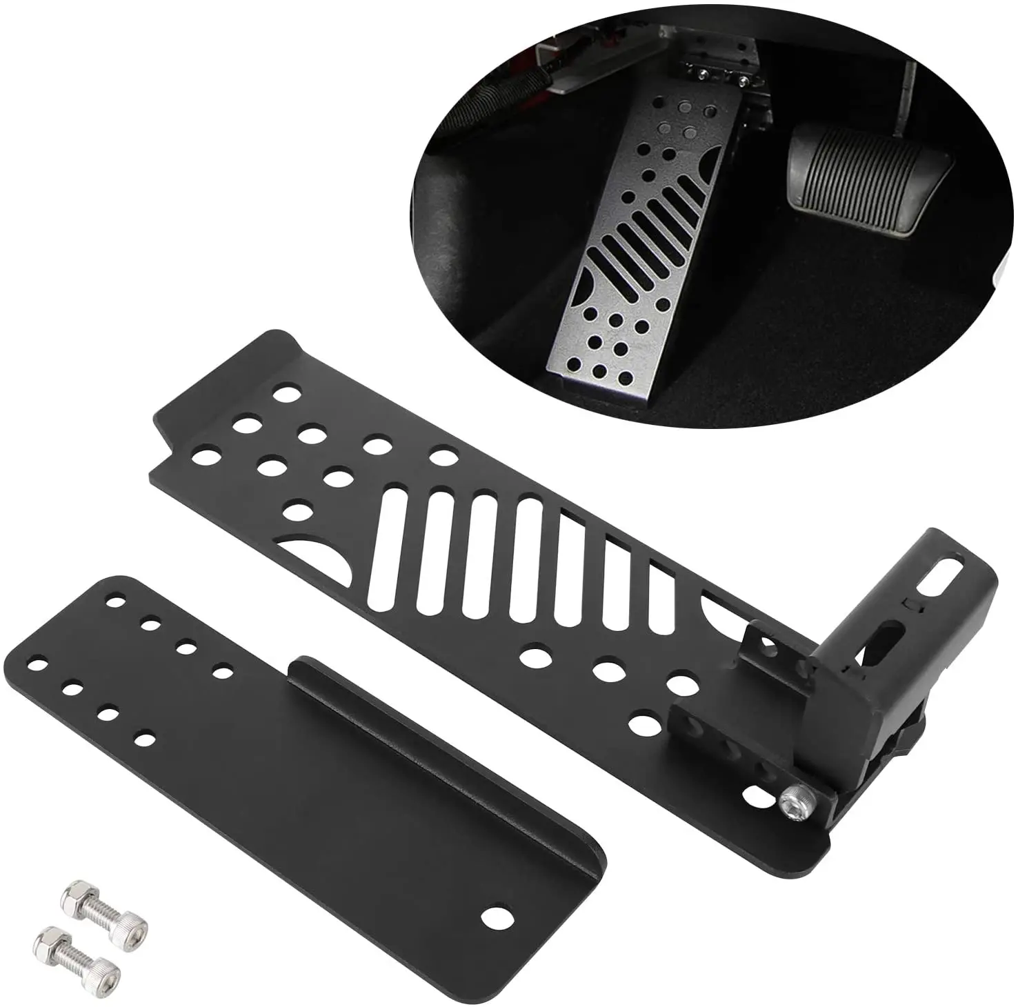 

Car Metal Adjustable Left Side Foot Panel Foot Rest Pedal Panel for Jeep Wrangler JL JLU Sahara Rubicon 2018-2020 Auto Pedals