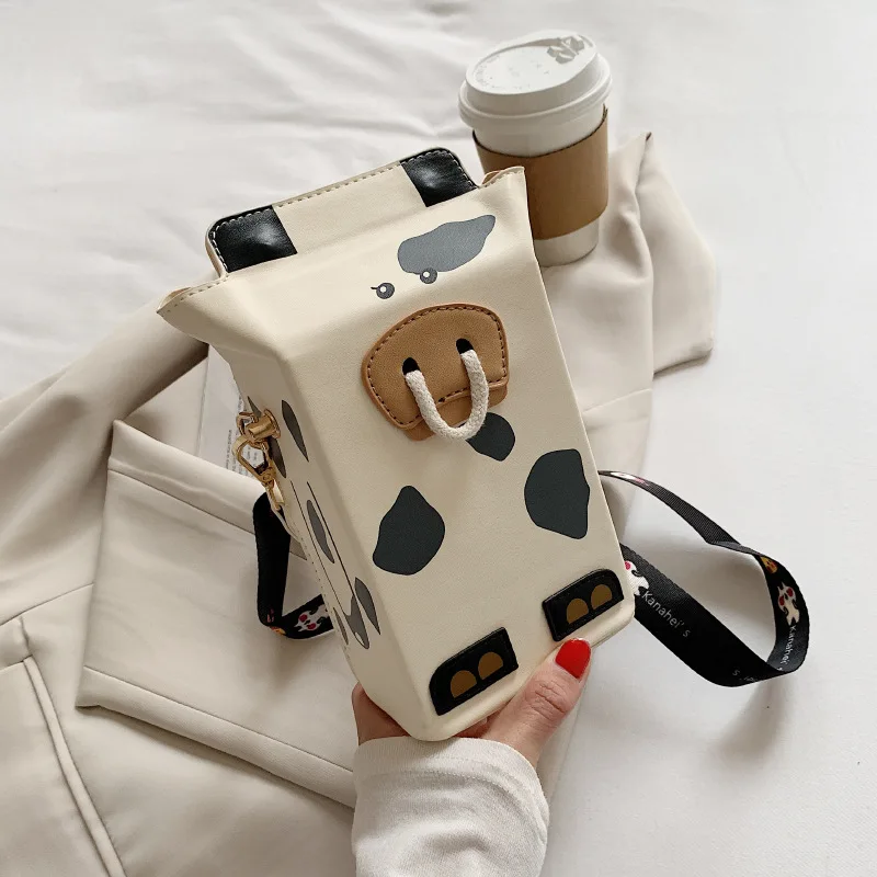 

Crossbody Bags Shoulder Leather Handbags Women Bags Designer Bucket Bag Print Cows Pattern Fashion Mini High Quality Ladies Tote