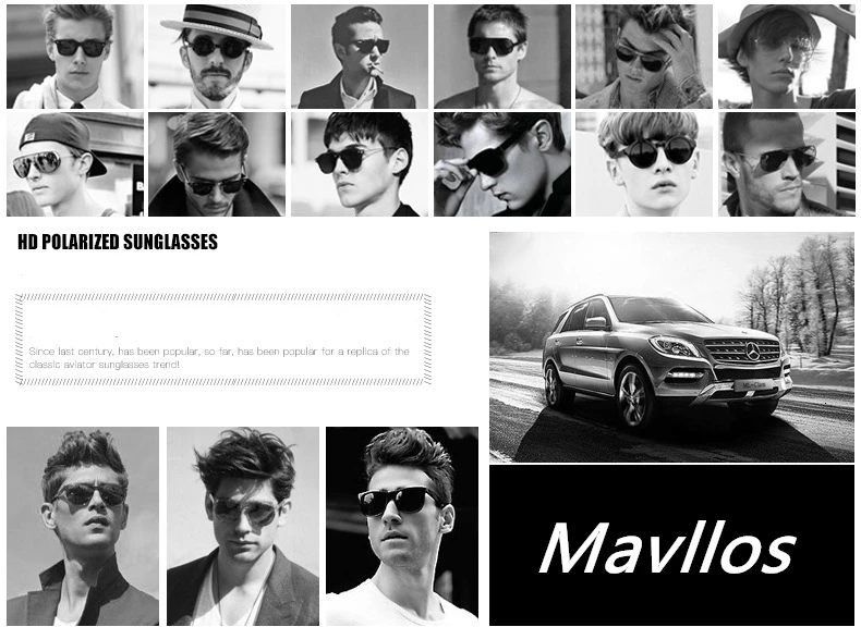 Mavllos, мужские спортивные поляризованные солнцезащитные очки, фирменный дизайн, водительские, велосипедные, солнцезащитные очки, мужские, для рыбалки, для улицы, очки для мужчин