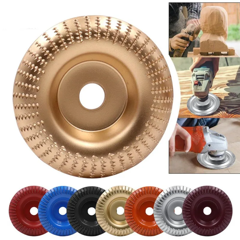 100mm Wood Shaping Disc Tungsten Carbide Carving Grinder Abrasive Sanding Rotary Tool for Angle | Инструменты