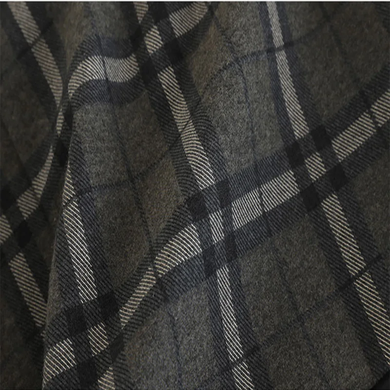 

HELIAR Preppy Plaid Woolen Shorts With Pocket Women Sashes Shorts Wide Leg Outwear Shorts 2019 Fall Winter Street Shorts Women