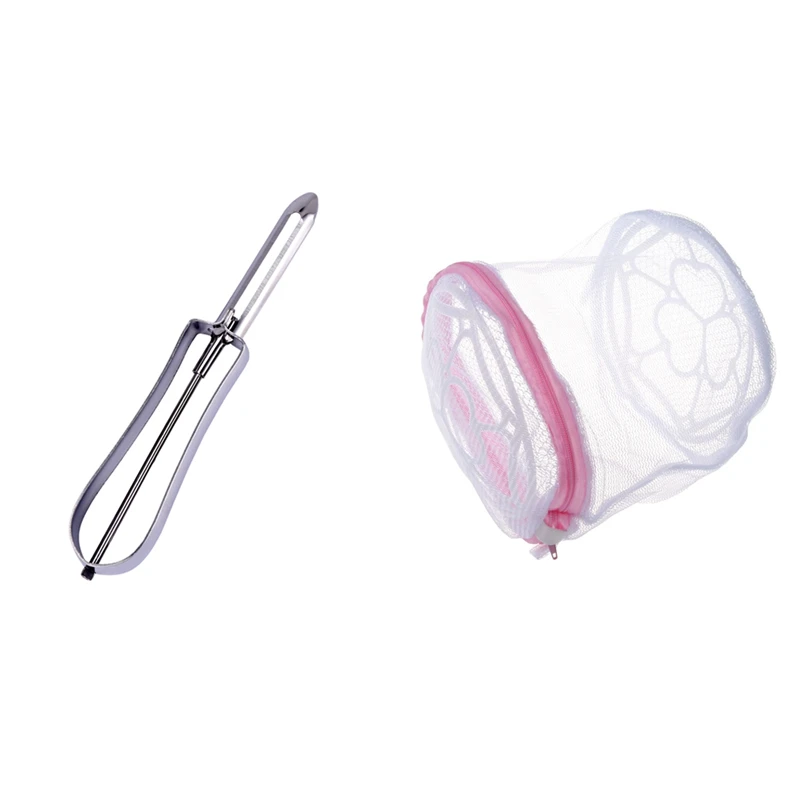 

1 Pcs Bra Laundry Bag & 1 Pcs Swivel Peeler Kitchen Tool