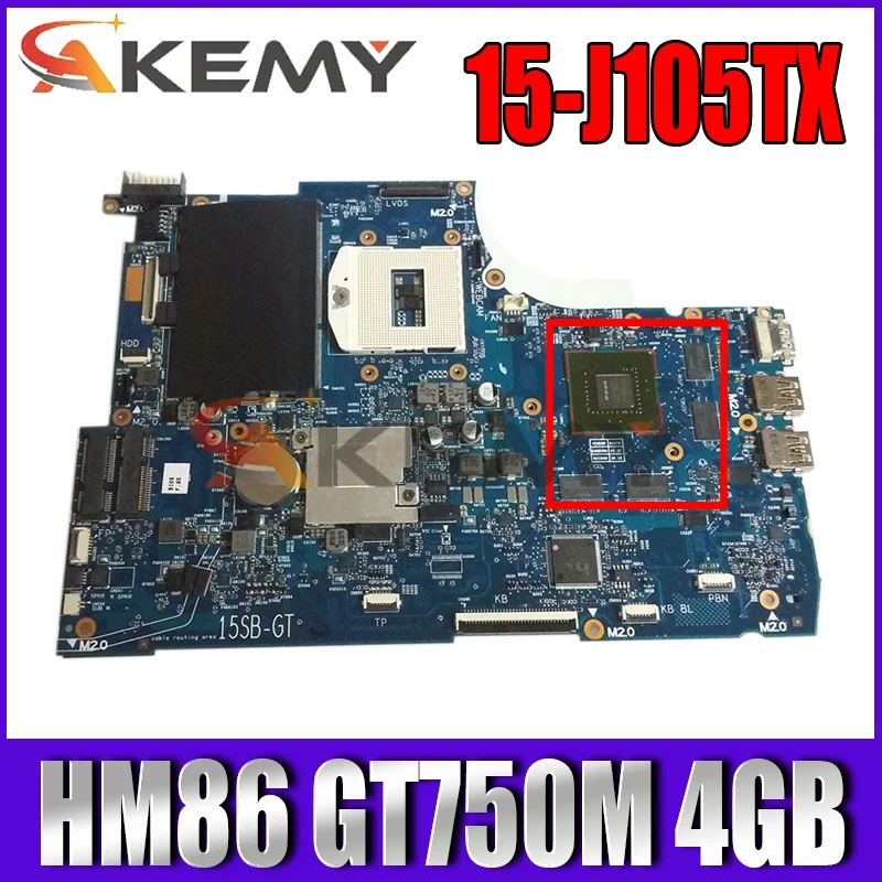 

Original For HP 15-J105TX 15-J Series Laptop Motherboard 741653-501 PGA947 DDR3 HM86 GT750M 4GB MainBoard 100% Tested Fast Ship