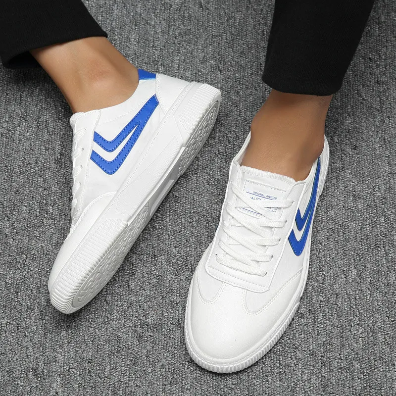 2022 Canvas Shoes Men's Fashion Casual Student Board Breathable Wild White | Обувь