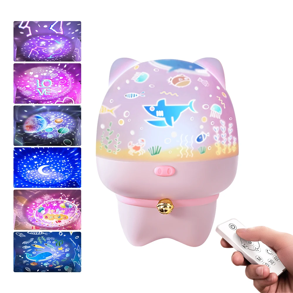 

LED Projector Star Nightlight Night Light BT Remote Control Timer Touch Nightlight Lamp For Children Kids Bedroom Nursery Gifts