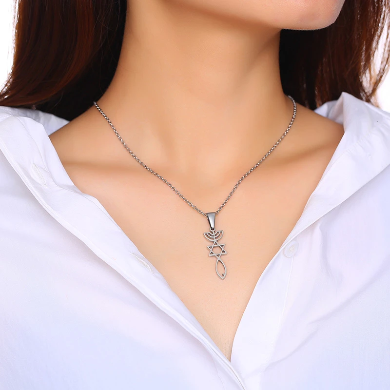 Vnox мессианская подвеска с печатью религиозные украшения привитое ожерелье