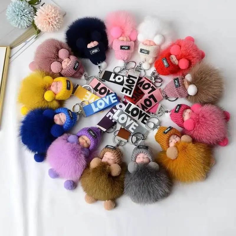 

Cute Doll Keychain Diy Jewelry Accessories Cute Plush Handbags Ornaments Hanging Decoration