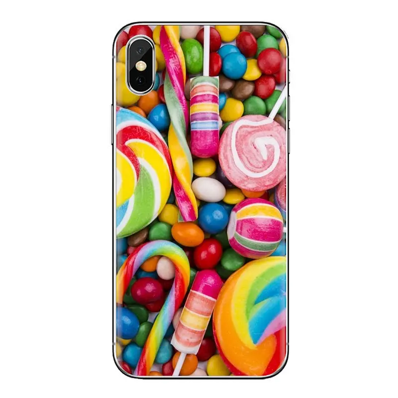 Красочные леденцы мягкие прозрачные чехлы для samsung Galaxy S2 S3 S4 S5 MINI S6 S7 edge S8 S9 Plus Note 2 3