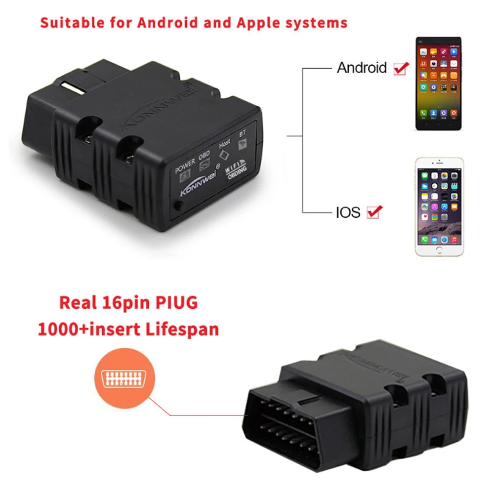 Colorful OBD2 ELM327 Scan Bluetooth Interface Diagnostic Tools Scanner Car Code Reader For Tesla MODEL S 3 X Y | Автомобили и