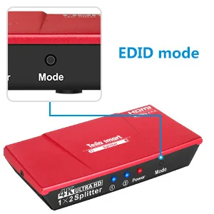 4K 1x2 HDMI сплиттер 4K@ 60Hz 1In 2 Выход HDMI сплиттер для двойного монитора Ultra HD HDCP 2,2 HDR дублирование видео и аудио