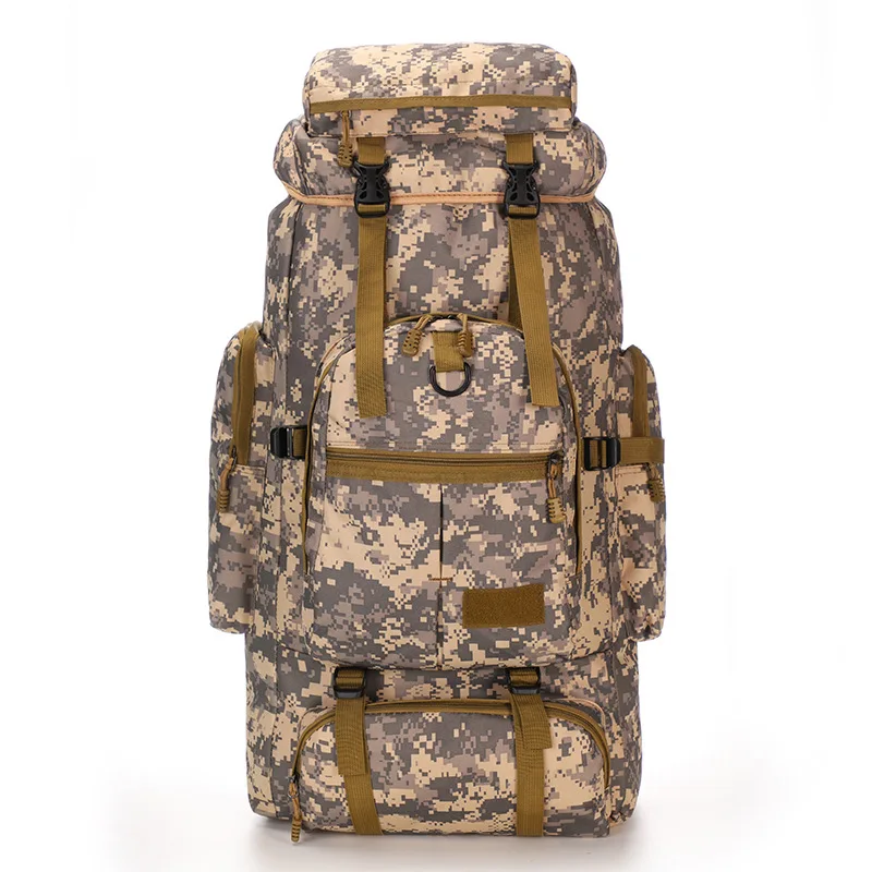 

75L Large Capacity Outdoor Mountaineering Backpack Military Hiking Camping Waterproof Tactical Bag Adjustable Travel Backpack