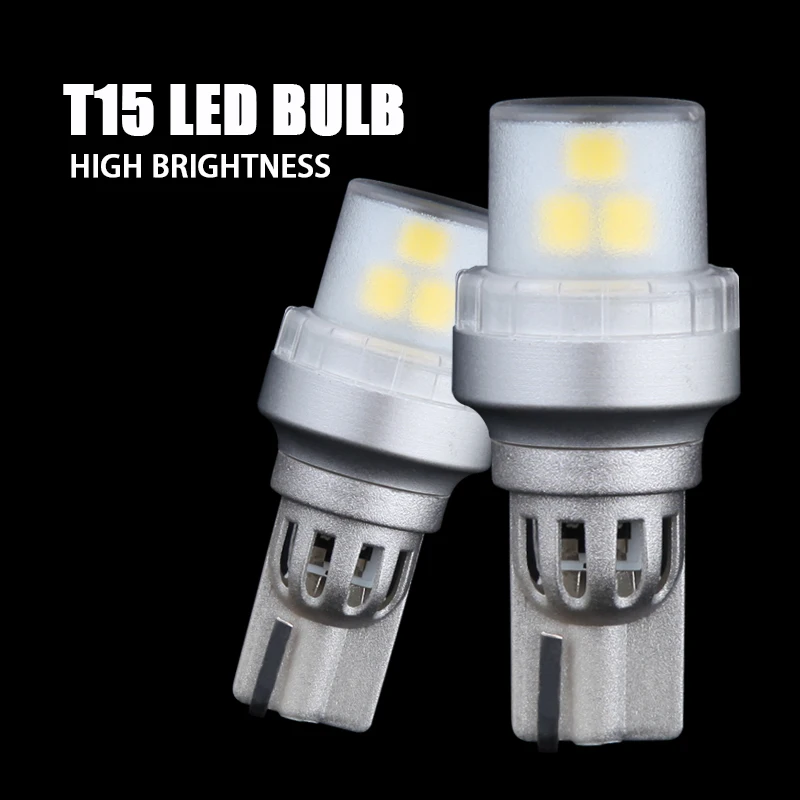 

2 шт. чип T15 2835 поворотный свет Избегайте плохого контакта W5W светодиодный автомобильная лампа Высокая яркость белый однонаправленсветильни...