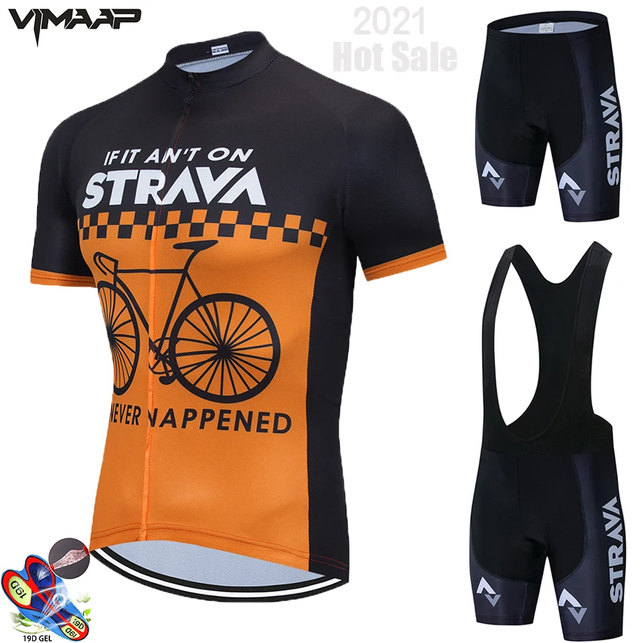 

2021 STRAVA Men's Mountain Bike Cycling Jersey Suit Ropa Ciclismo Hombre Hombre Maillot Ciclismo Racing Cycling Suit Cycling set