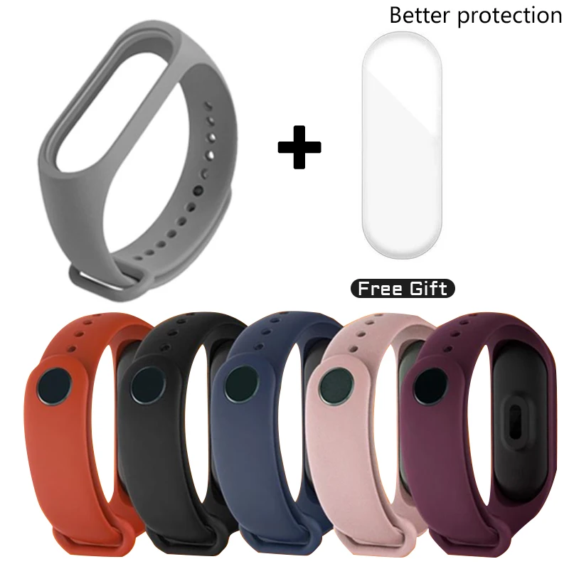 

Ремешок силиконовый сменный для Xiaomi Mi Band 6 5 3 4