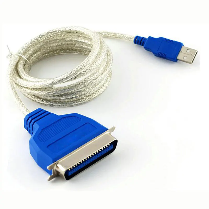 Кабель преобразователь LPT с USB на DB36 портом мама для параллельного принтера