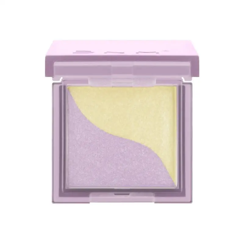 Двухцветные матовые тени для век DNM с кистью перламутровые блестящие не