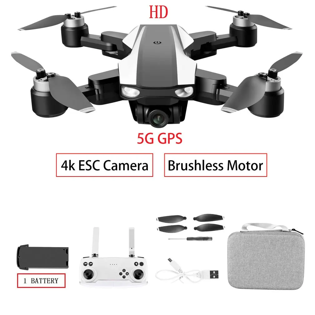 

YLR/C S105 Professional Brushless Electric Adjustment 5G WiFi Remote Control Aerial UAV Precise Positioning