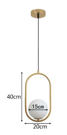 Oval H 40cm Американские стеклянные шаровые подвесные светильники, железный обруч, подвесной светильник для спальни, кафе, ресторана, бара, внутреннего освещения, декоративный светильник, светильники - Цвет корпуса: Oval H 40cm