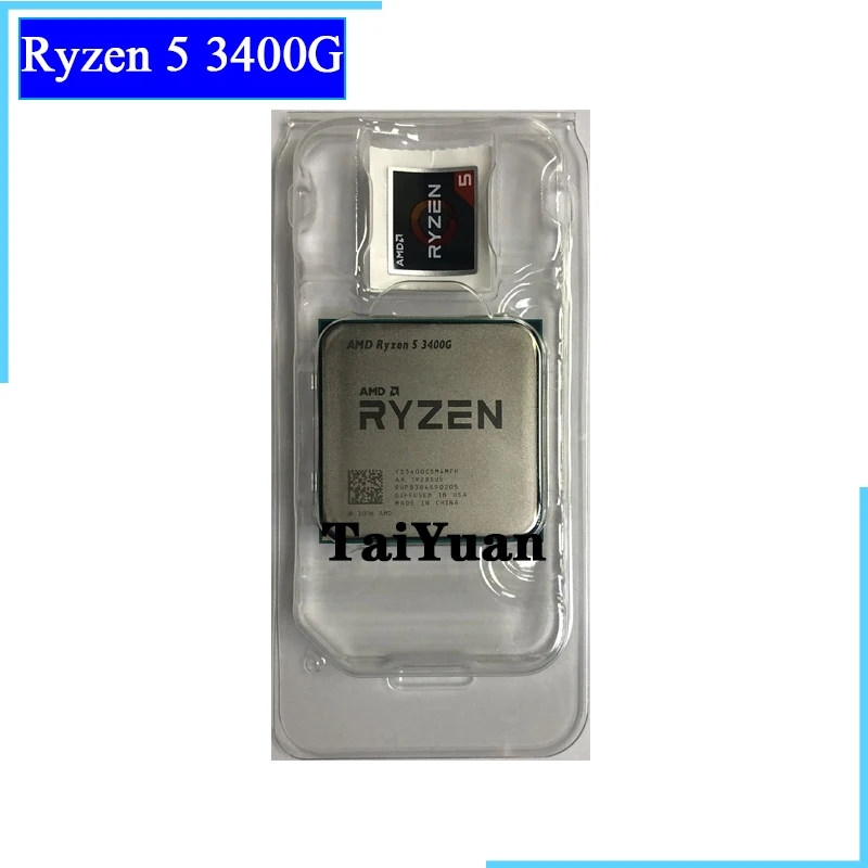 AMD Ryzen 5 3400G R5 3 7 ГГц четырехъядерный восьмипоточный процессор 65 Вт L3 = 4M YD3400C5M4MFH