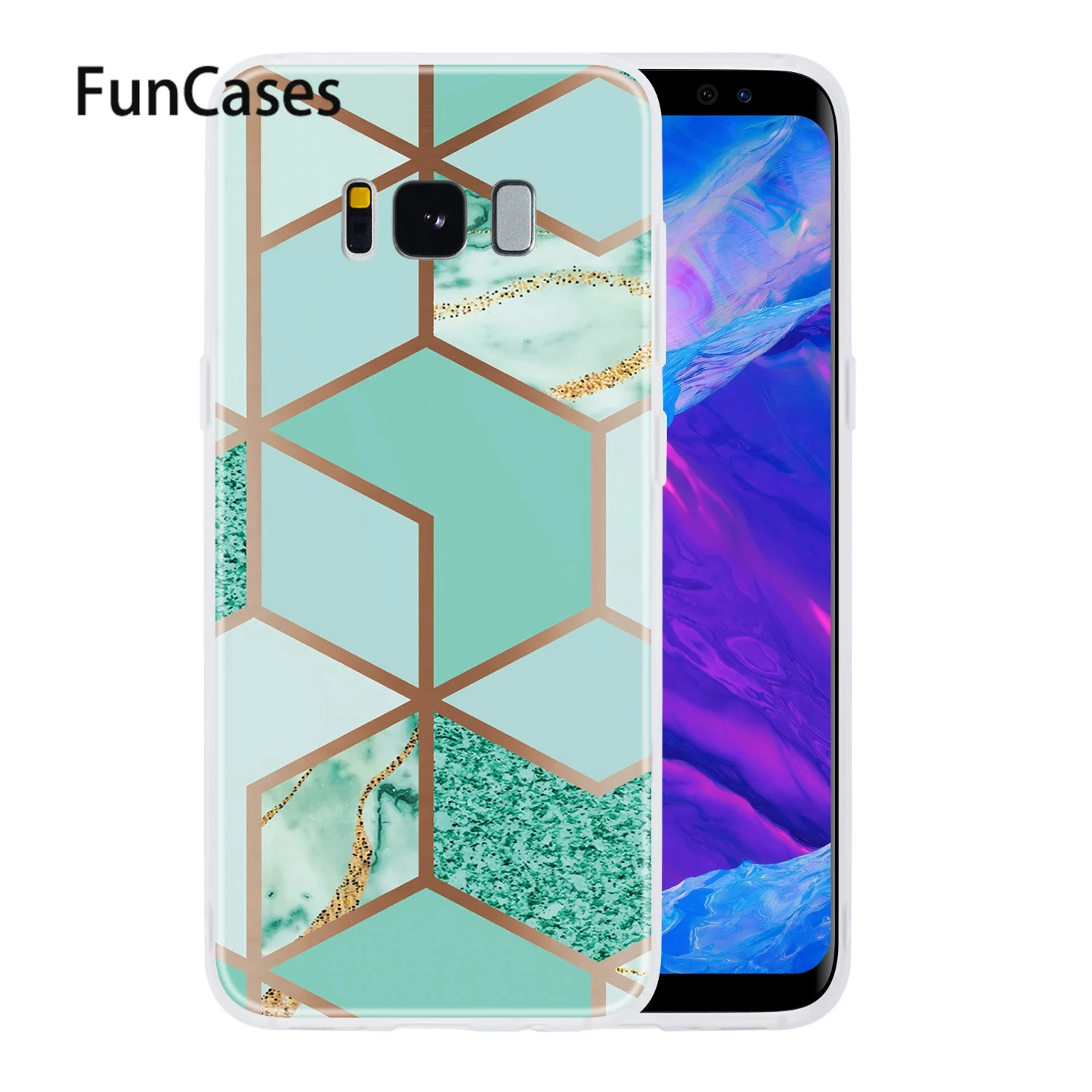 Кожаные чехлы для samsung S8 роскошный Алмазный блестящий чехол Galaxy telefoon Мягкий ТПУ