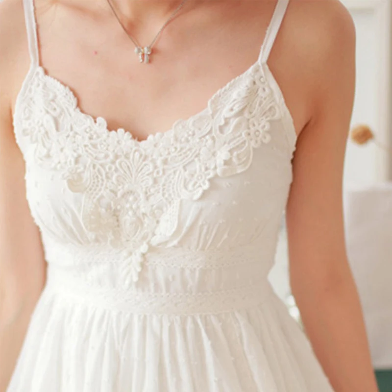 Летнее Новое Стильное платье в стиле Mori Girl маленькое милое кружевное принцессы